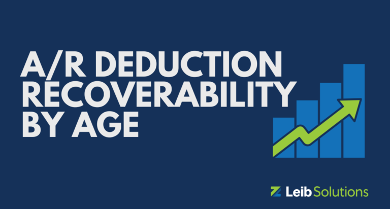 Accounts receivable analyst reviewing deduction aging reports and SKU-level reconciliation data to identify recoverable overcharges.
