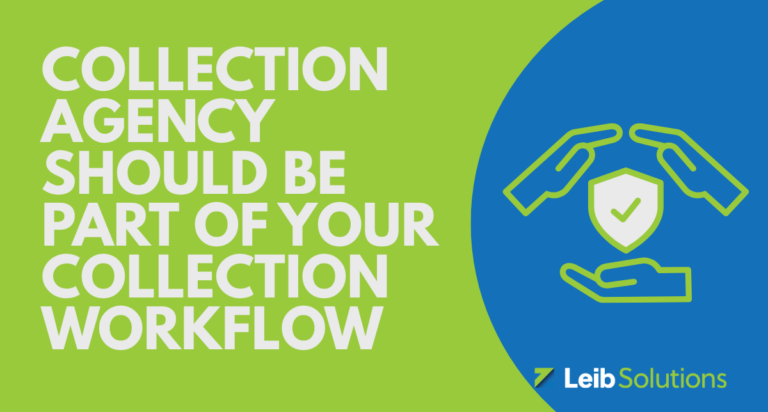Accounts receivable workflow diagram showing internal collections escalating to third-party agency placement after 90 days past due.